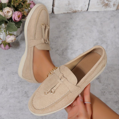 Elegante beige loafers - Anna