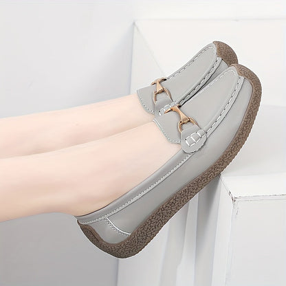 Grijze comfort loafers - Emilia