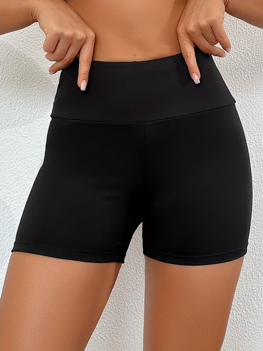 Zwarte zwemshort met hoge taille - Lisa