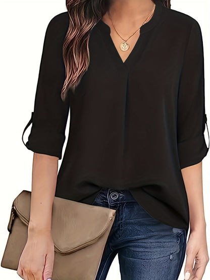 Wijnrood blouse shirt - Clara