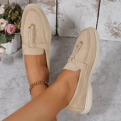 Elegante beige loafers - Anna