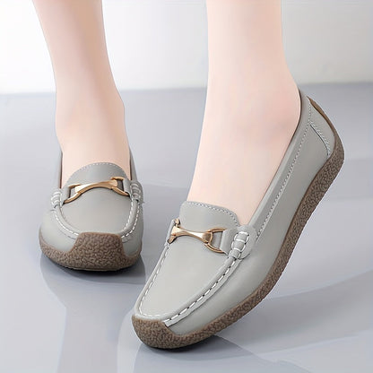 Grijze comfort loafers - Emilia