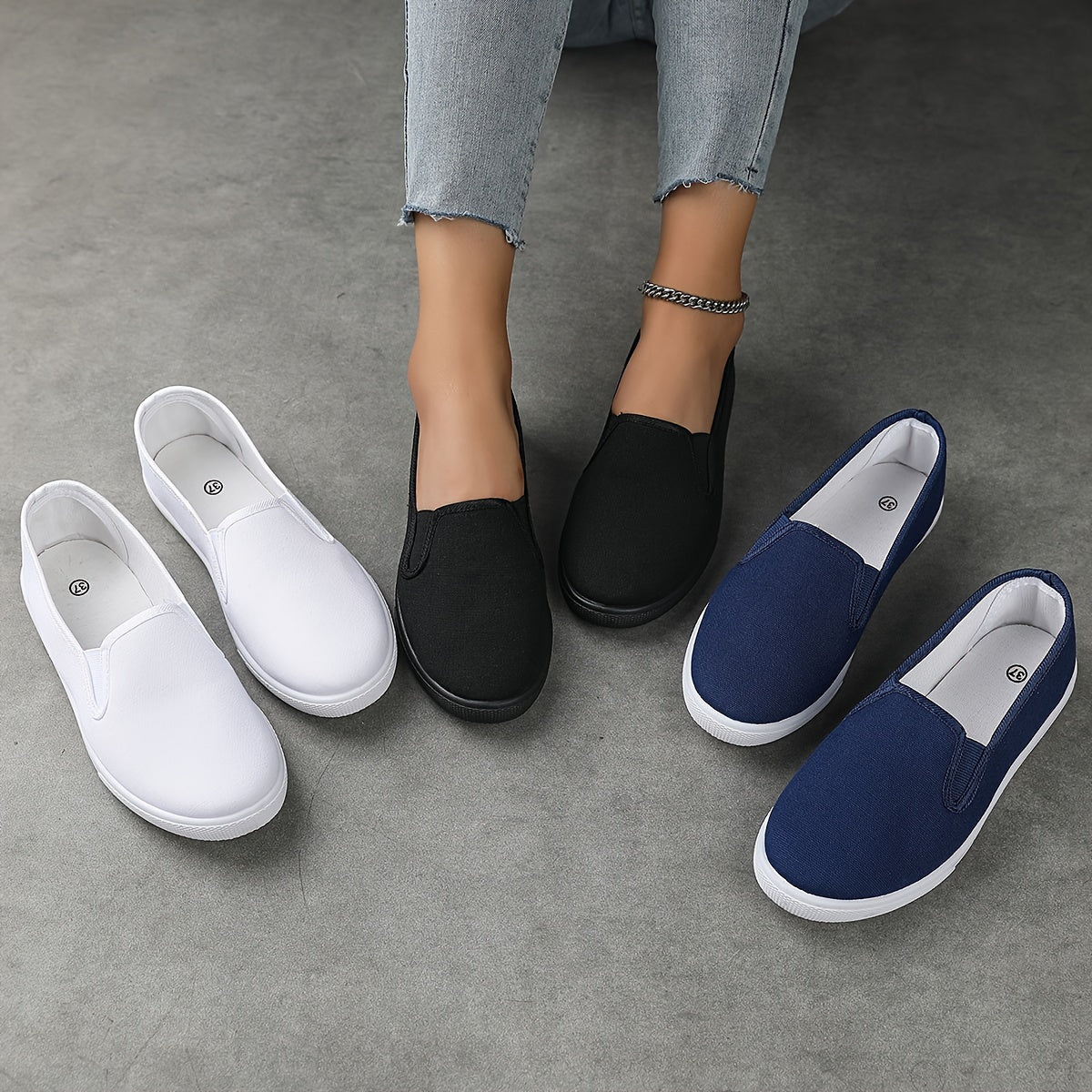 Witte lichtgewicht loafers - Sophia