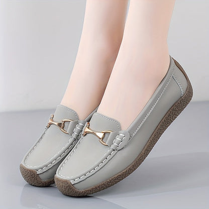 Grijze comfort loafers - Emilia