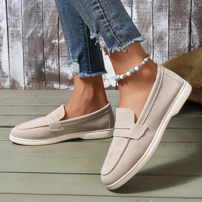 Beige comfort loafers - Elegant Lena