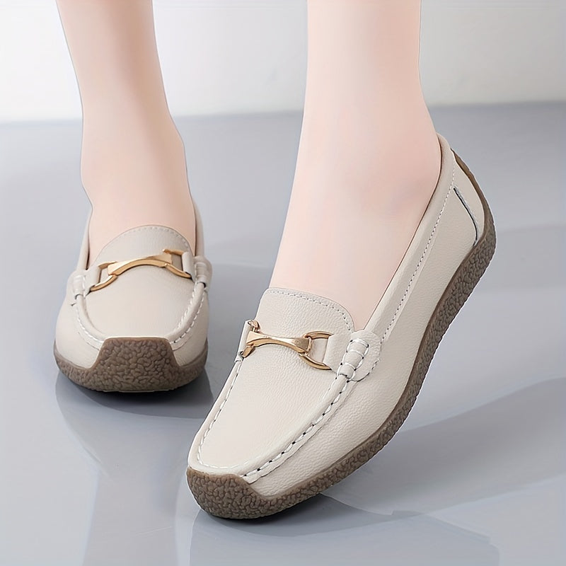 Grijze comfort loafers - Emilia