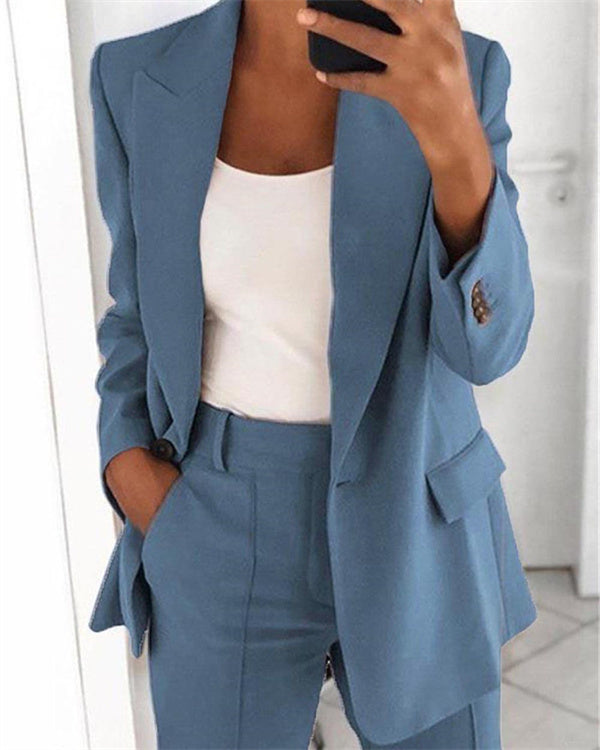 Grijze Office Blazer - Anouk