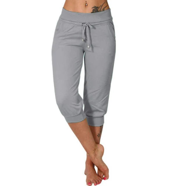 Maya - Beige capri loungebroek