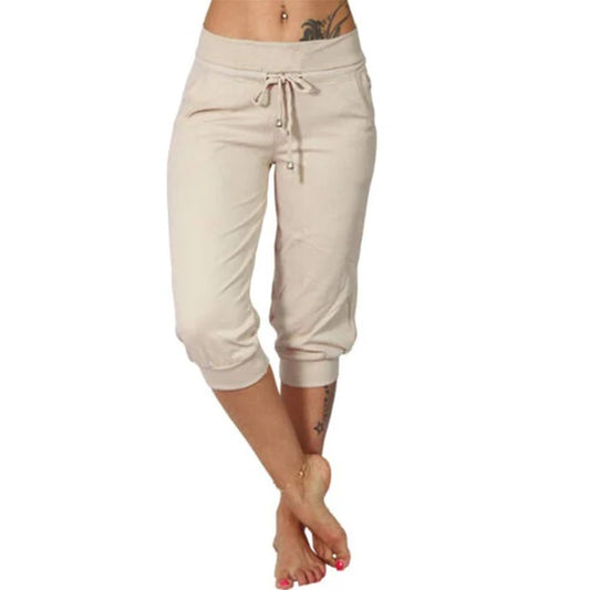 Maya - Beige capri loungebroek