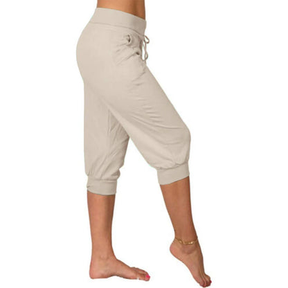 Maya - Beige capri loungebroek