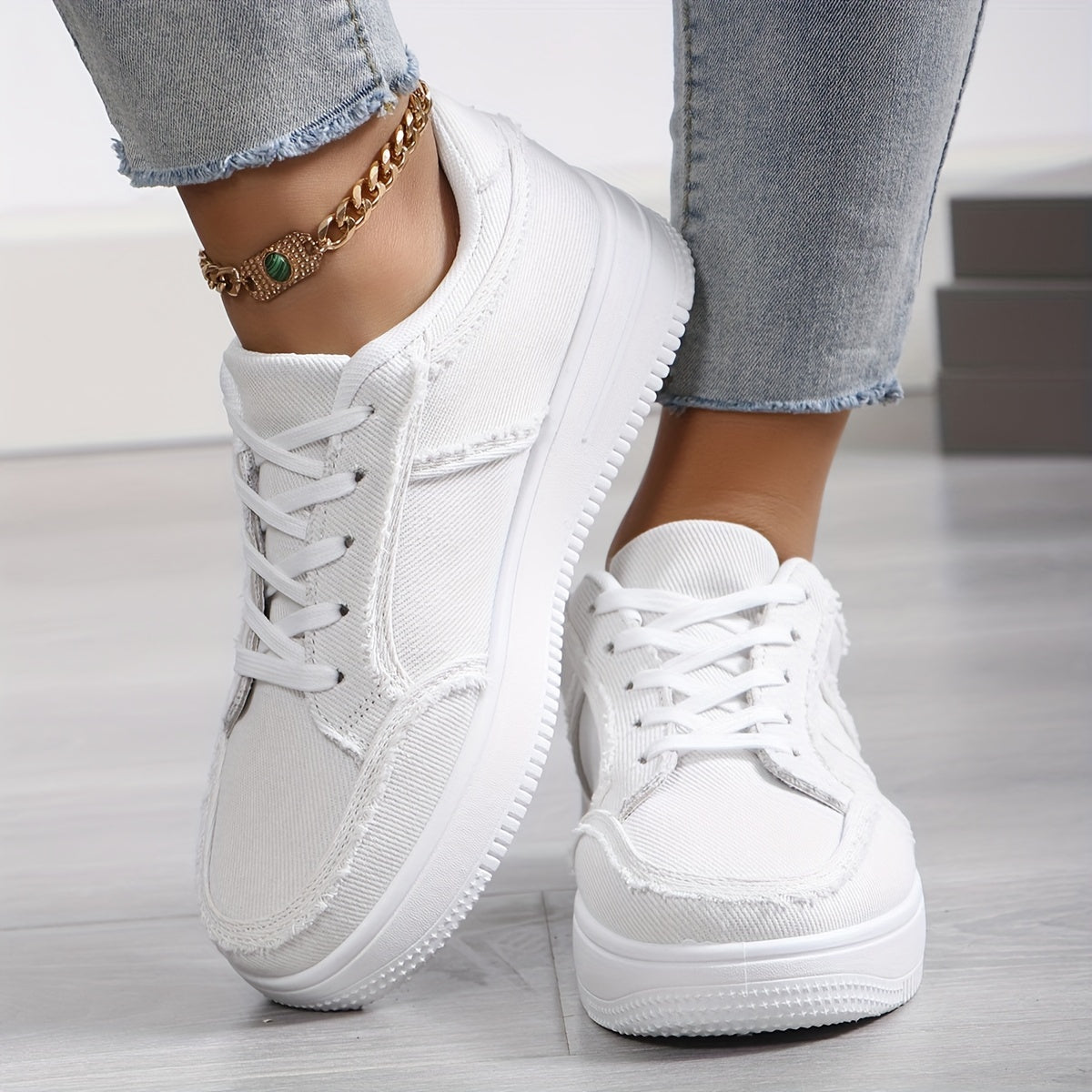 Blauwe casual sneakers - Clara