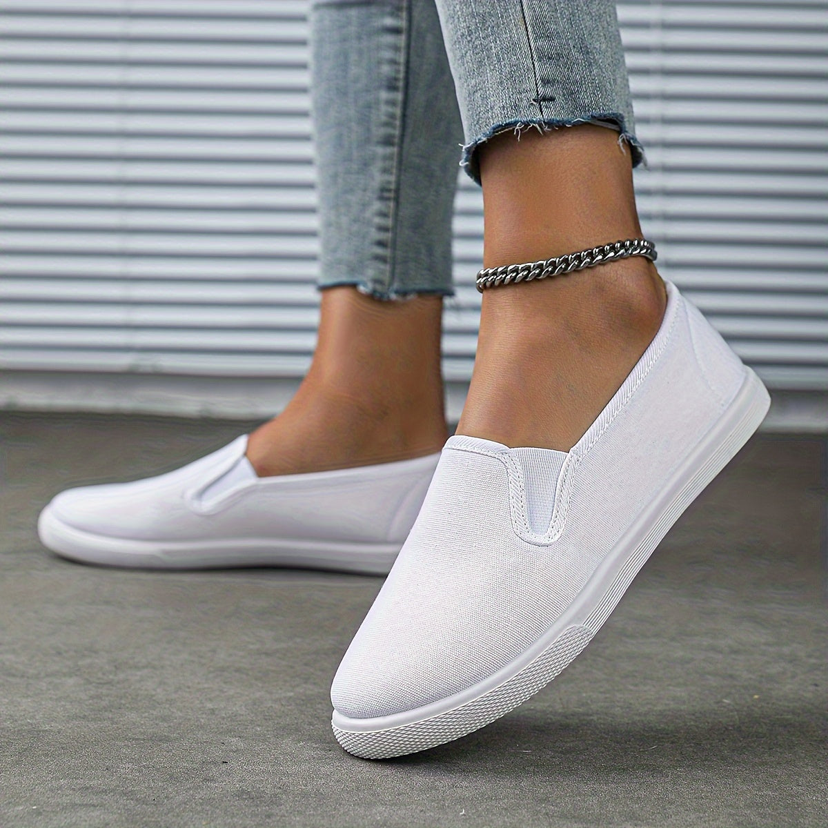 Witte lichtgewicht loafers - Sophia