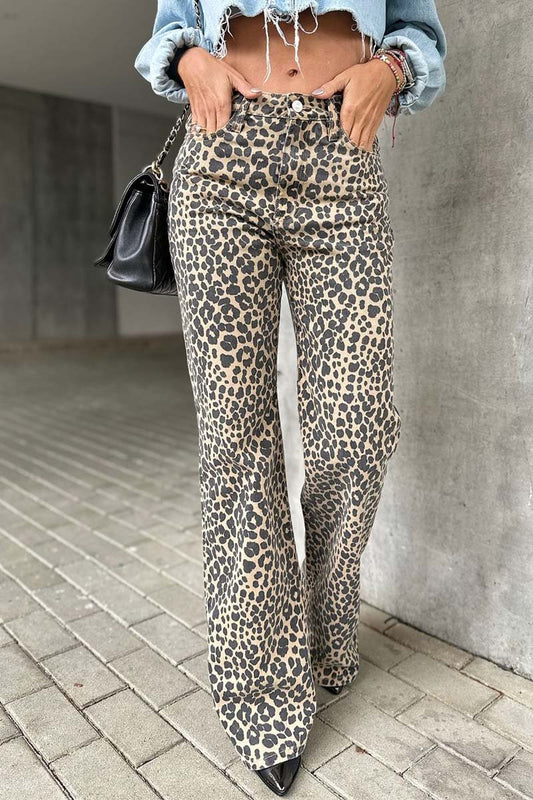 Luipaardprint Casual Broek - Zara