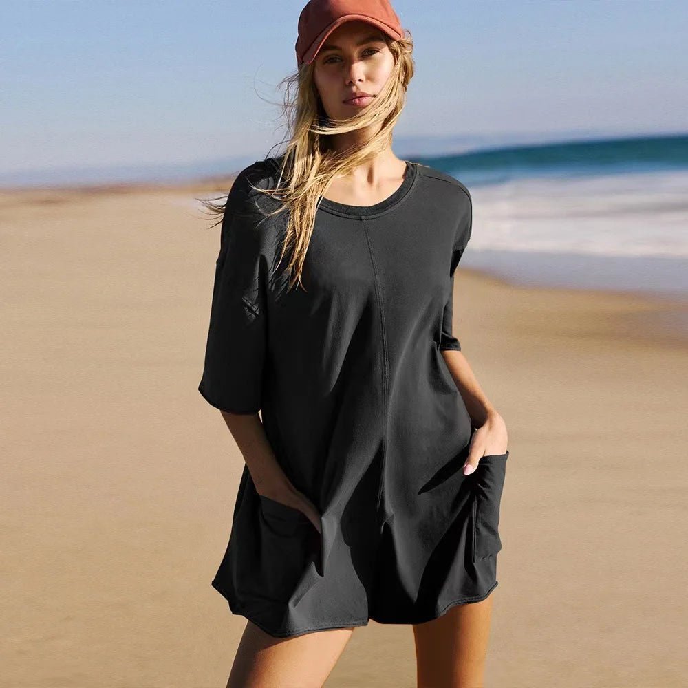 Rosa Oversized T-Shirt Romper - Lisa