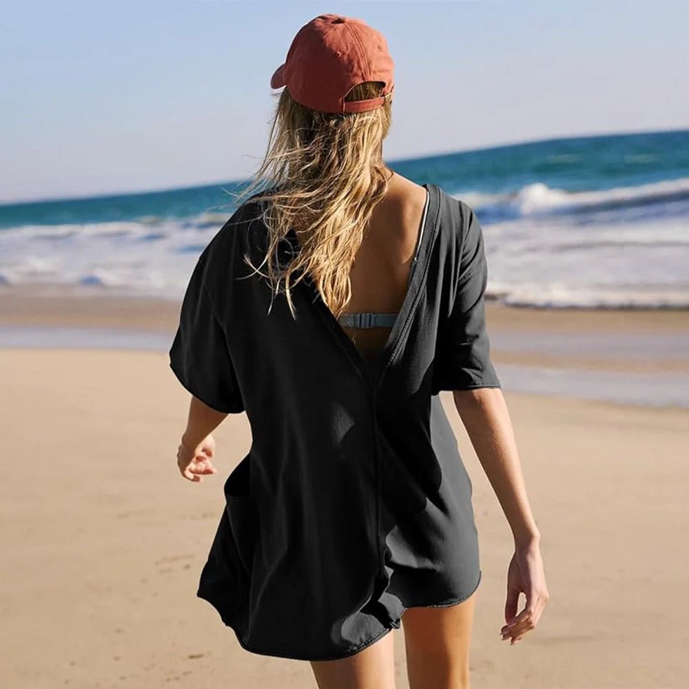 Rosa Oversized T-Shirt Romper - Lisa