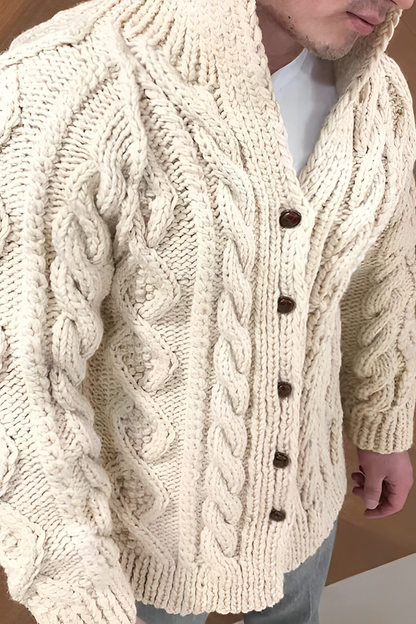 Urban Comfort Chunky Knit Heren Cardigan