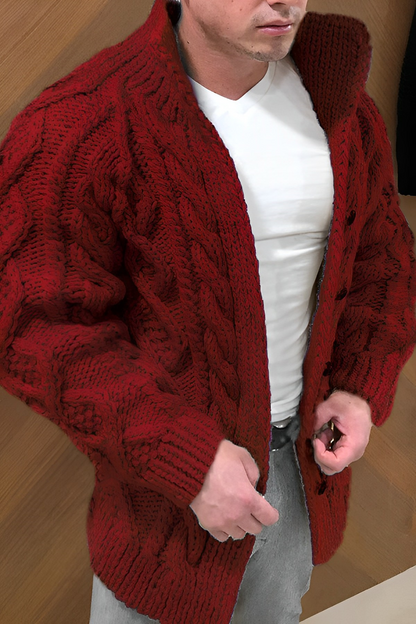 Urban Comfort Chunky Knit Heren Cardigan