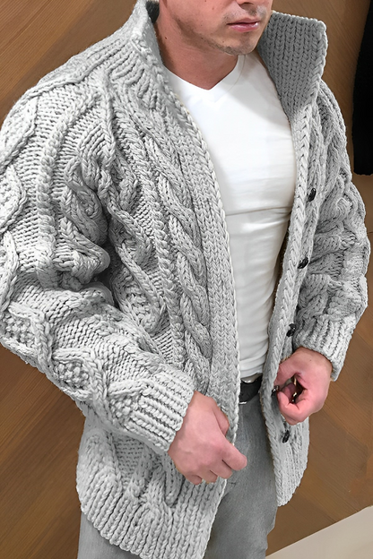 Urban Comfort Chunky Knit Heren Cardigan